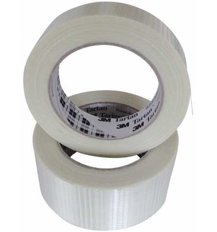 Preisvergleich Produktbild 3M Tartan Filamentklebeband 8954 75mm x 50m Kreuz-Klebeband