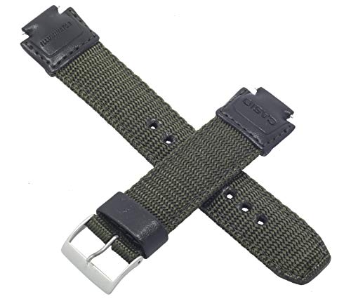 Preisvergleich Produktbild Casio Uhrenarmband für AQ-180WB-3AV AQ 180WB 180, grünes Textil