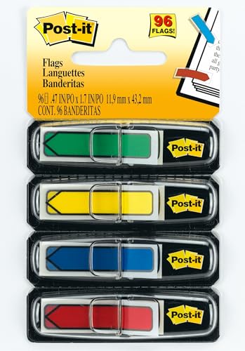 Post-it Arrow Flags, .47 x 1.7 in, Primary Colors, 4 Dispensers - image 6