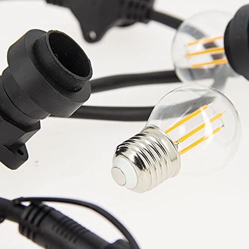 Guirnalda exterior extensible y personalizable Xanlite con casquillo E27 para cable negro 6