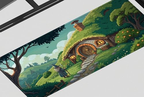 Image of LOTR Premium Desk Mat | Anti-Skid | Anti-Slip | 90 x 42 cm | Laptop Mat for Work from Home /Office /Gaming- Extended Mouse pad and Keyboard Desk mat
