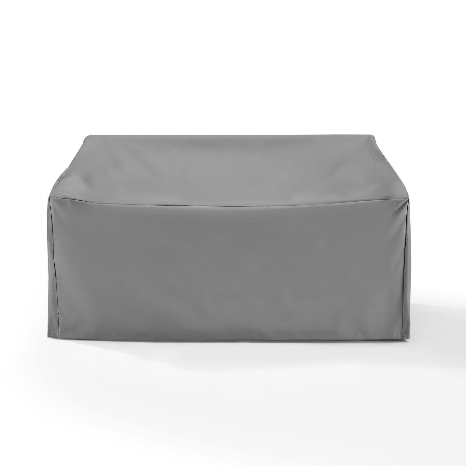 HomeStock Tribal Treasures Heavy-Gauge Reinforced Vinyl Outdoor Loveseat Cover, Gray - 36.5 x 58 x 30 inches in Fabric with Sewn-in Drawstrings, Puncture Proof