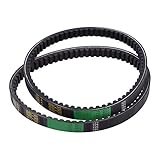 Aramox Hammerhead Mudhead Transmission Belt, 2 x Drive Belt Clutch Belt Rubber For Hammerhead 80T and TrailMaster Mid XRX Go-Karts 9.100.018-725 Black