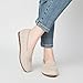 Cvistpieo Loafers for Women Comfortable Dressy Casual Work Flats Lightweight & Breathable Slip On Walking Shoes Knit Nude Size 9.5