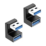 usb変換アダプタ 【2個セット】 10Gbps高速データ伝送 U字 U型変換アダプタ 180度角度付き usb3.0オス usb3.0メス 5V3A出力 USBコネクタ USB変換アダプタ 延長電源データ ビデオアダプター 小型 軽量 L字型 USB Type A オス メス対応