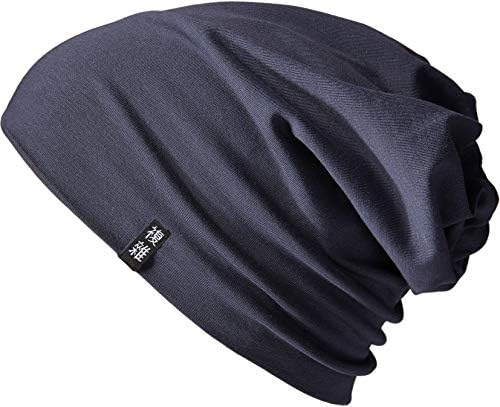 Enter the Complex® Lightweight Jersey Hat, Men and Women, Cotton Beanie, Slouch, Elastic, S/M, Anthracite