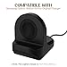 MoKo 2-Pack Charger Stand Compatible with Samsung Galaxy Watch 4,4 Classic/3 41mm,45mm/Active,Active 2 40mm 44mm, Silicone Charging Stand Non-Slip Base Charger Dock Station Holder Bracket - Black