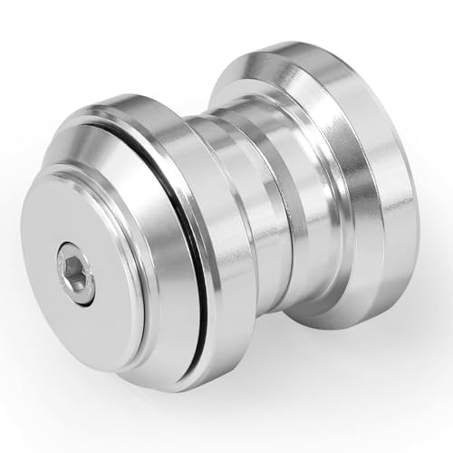 Tongze 1-1/8' 34mm Bike Headset, MTB Headset Fits for Mountain Bike Road Bicycle with Bearing & Stem Cap(Silver)