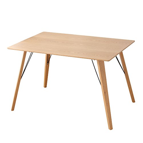 interougehome Table de Salle à Manger en Bois Design scandinave - 4-6 Personnes