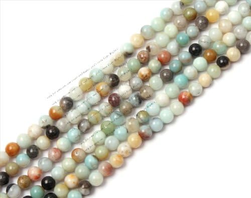 6mm Round Amazonite Stone Gemstone Beads Strand 15"jewelry making beads