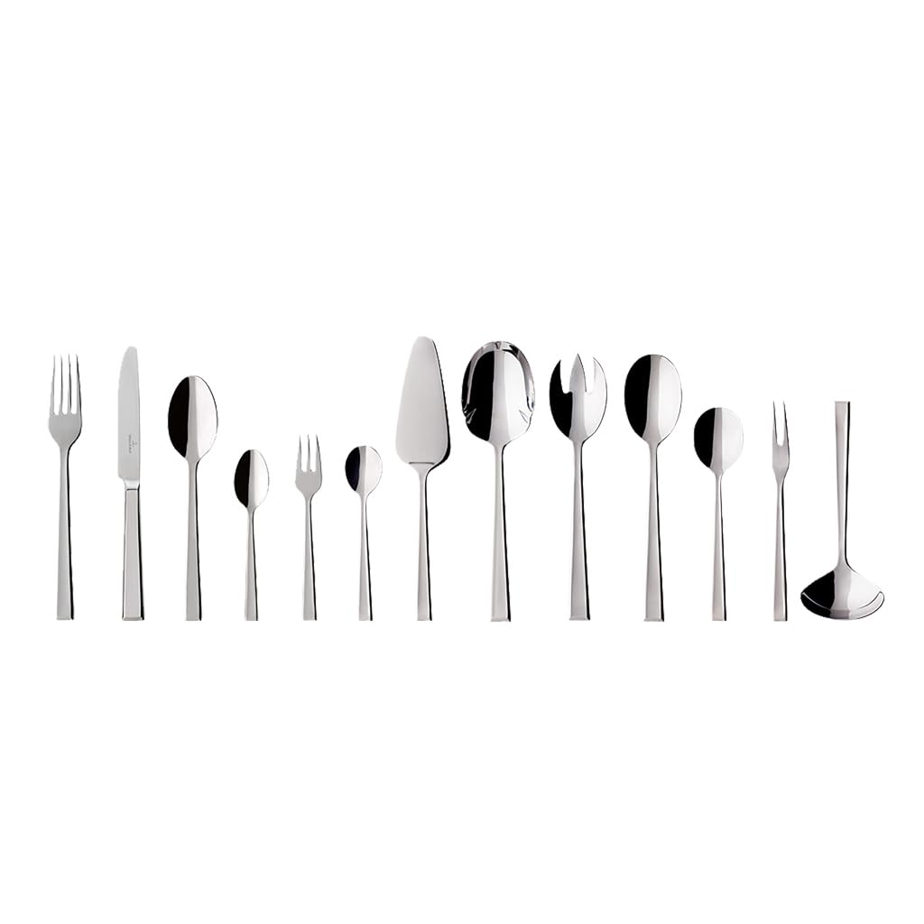 Villeroy & Boch - Victor Servizio Tavola 68 Pezzi, Lavabile in Lavastoviglie, Set di Posate, 12 Persone, Acciaio Inossidabile