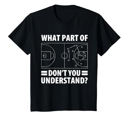 Funny What Part of Basketball Don't You Understand Coach T-Shirt, Youth, Black, X-Small