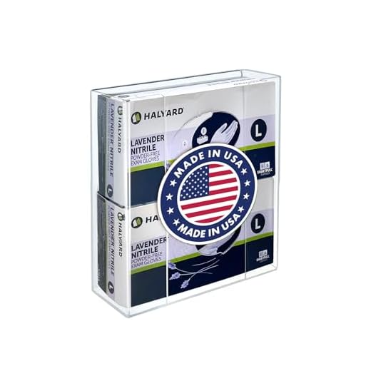 Porta-luvas de acrílico Azar 255632 Suporte de parede – Suporte de parede para luvas e lenços faciais para cozinha, armário de limpeza, laboratório, exame, escritório, laboratório, saúde, hospital (2