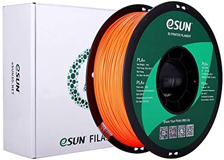 eSUN 1.75mm Orange PLA PRO (PLA+) 3D Printer Filament 1KG Spool (2.2lbs), Orange
