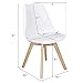 Yaheetech Dining Chairs Set of 4 Accent Chair with Beech Wood Legs, White, 4PCS