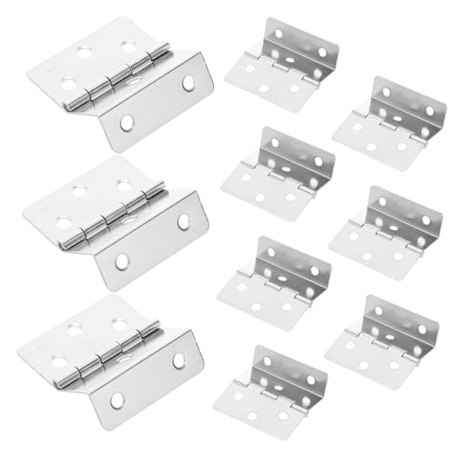 Operitacx 10個 引き出し 継手 ヒンジ キャビネット 金具 ヒンジ 本棚 金具 アクセサリー 折りたたみ キャビネット キャビ