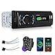 1 Din Autoradio DAB+ - Radio mit Bluetooth DAB Plus mit FM Radio, USB Disk/AUX/TF Anschluss, Ausschaltspeicher, Audioaufnahme, Lenkradsteuerung