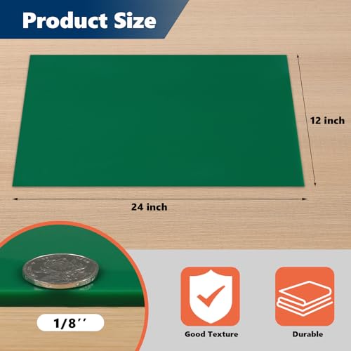 Image of WochiTV Green Silicone Rubber Sheet, 12 inch Wide x 1 /8 inch Thick x 12 inch Long High Temperature Rsistant Rubber Mat for DIY Gaskets Material, Pads, Sealing, Cushion, Microwave Oven Protection
