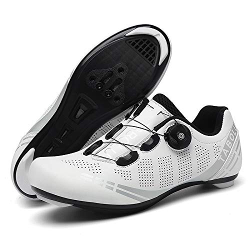 Men’s Road Cycling Shoes, Breathable SPD/Delta Compatible Bike Shoes with Buckle, for Road & MTB Riding 7