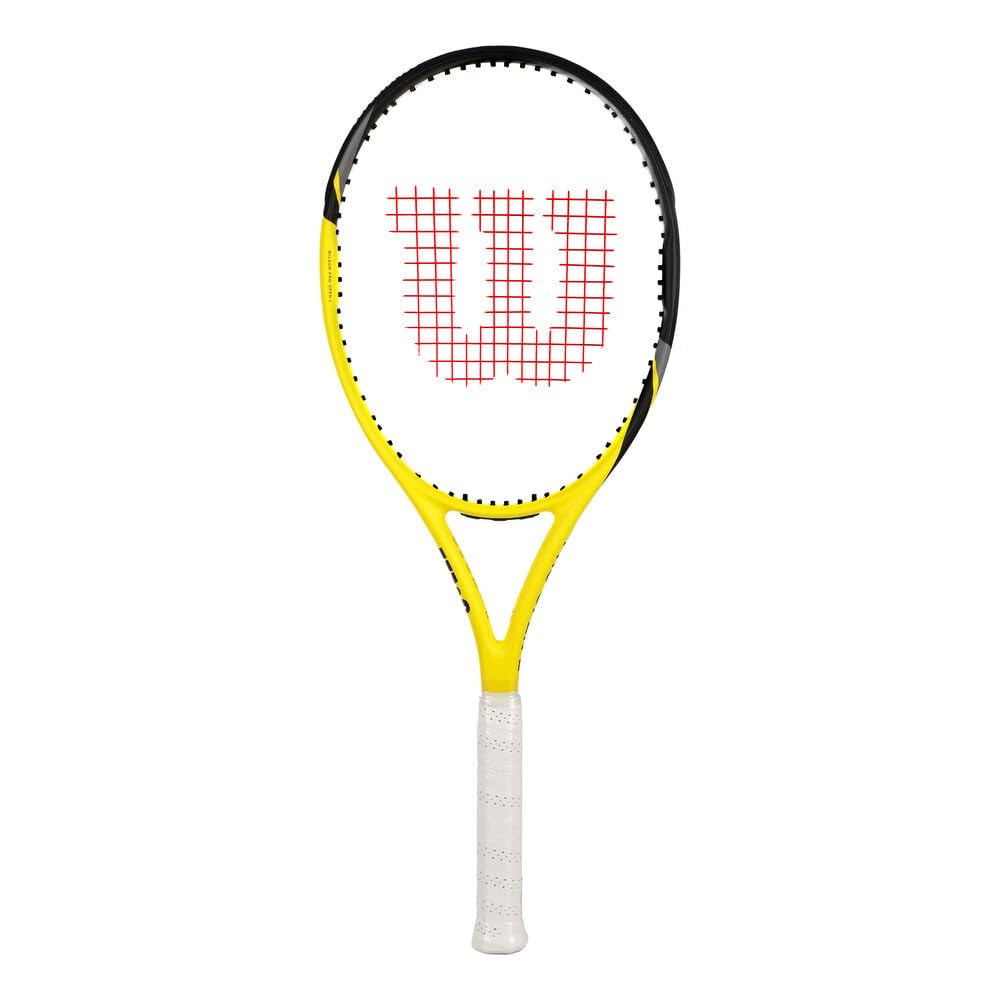Wilson PRO Open l Incordata: Sì 280g Racchette da Tennis Racchette da torneo Nero - Giallo 1