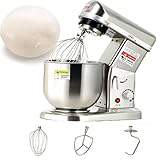 BEESOM Amasadora Comercial,para Cocina Comercial Repostería Silver-10L