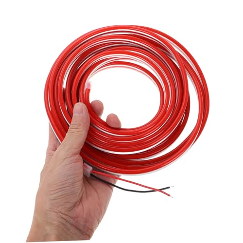 Tira de luz LED de silicona flexible TEHAUX 12V roja miniatura 3