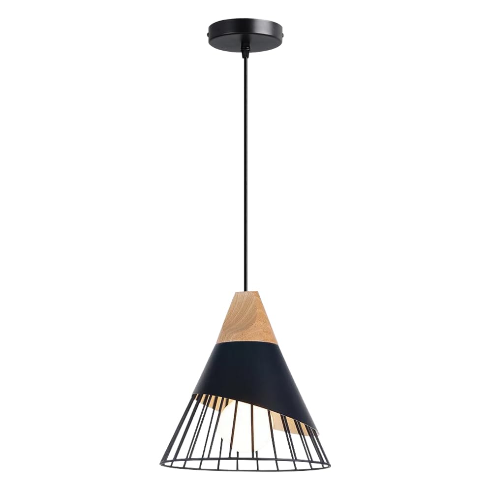 GUOGUOSM American Industrial Style Chandelier, E26 Screw Metal Hanging Light, Height Adjustable Pendant Lamp, Bedroom Dining Room Balcony Decorative Lighting Fixtures
