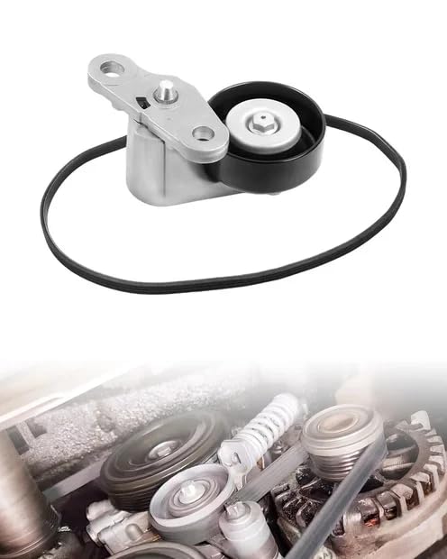 New Upgrade 90K-38159 A/C Serpentine Drive Belt Tensioner Kit Compatible with 2000-2008 Chevy Silverado Suburban Tahoe GMC Sierra Yukon, 2002-2008 Chevy Avalanche Escalade,Replaces# 19311139
