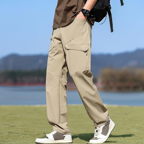 XYXIONGMAO Men's Multi Pocket Loose Techwear Sweatpants Streetwear Baggy Black Tactical Pants Hip Hop Casual Cargo Pants4