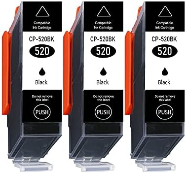3 cc Series Only Black Printer Ink Cartridges for Canon PGI550 With chip and level indicator for Canon Pixma IP7200, IP7250 Compatible With PGI550BK, MG5400, MG5600 MG5500, MG5550, MG5650, MG5655