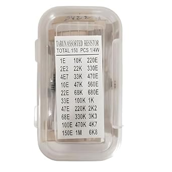 R&D Resistor Box Components-150 PCS-15 Pieces Each-For Industrial Projects-For DIY Projects-For Science Projects-Educational Module-Adjust Voltages-Control Current Flow
