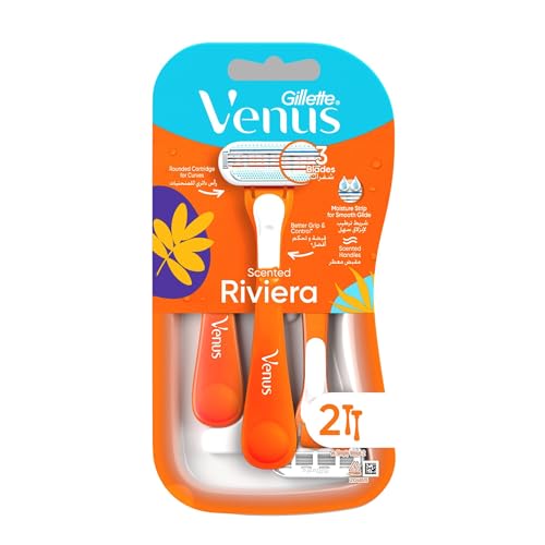 Venus Scented Riviera Womans Disposable Razor: 2 Razors
