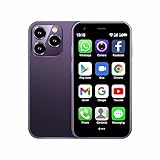 Broisae Mini Smartphone 3G Small Cellphone Unlocked Phone Mini Phone Android Phone 3.0 Touch Screen Mobile Phone Android 8.1 Dual sim XS15 2GB Ram 16GB ROM Cell Phones (Purple)
