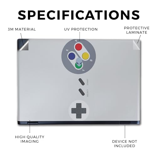 Image of Laptop Skin Compatible with Alienware M16 R2 (2024) - Retro Gamer 1 - Premium 3M Vinyl Protective Wrap Decal Cover - Easy to Apply | Crafted in The USA by MightySkins