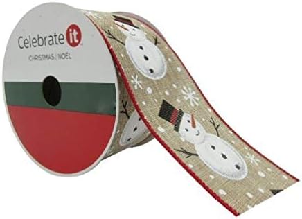 Celebrate IT- Ribbon Bow-tique- Snowman 3-Ribbon 2.5 in x 25ft