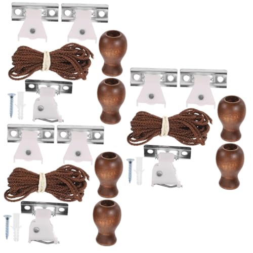 DOITOOL 3sets Roller Blind Fittings Versatile Curtain Accessories for Easy Installation Includes Complete Parts for Home Office and Bedroom Window Treatments