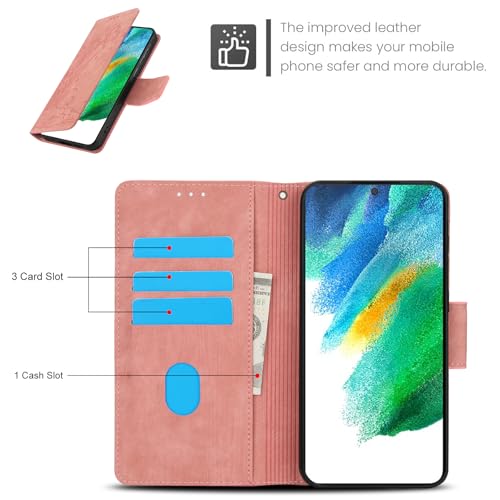 Étui Samsung S21 FE 5G Portefeuille Multi-Rangement avec Verre