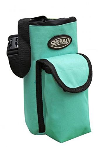 Showman Teal Nylon Insulated Cordura Trail Riding Water Bottle Cell