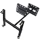 Drall Beamer- und Projektorwagen mit Rollen - 90-145 cm höhenverstellbar - 12 Grad neigbar - für Beamer Projektor Laptop Notebook - bis 10 kg belastbar - Projektortisch mit Ablage Modell: LB9
