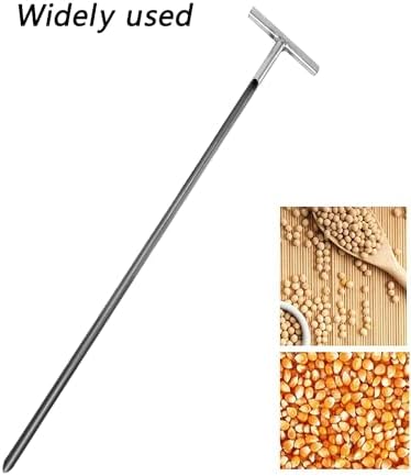Stainless Steel Grain Sampling Probe - Soil Test Kit Tool for Granule & Solid Sack Bag Sampling (2.8cm Diameter, 40cm Length) - Durable, Accurate Soil Analysis