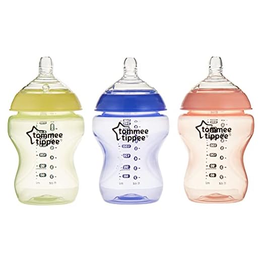 Closer To Nature Colour My World - Pack de 3 biberones decorados para niña, 260 ml