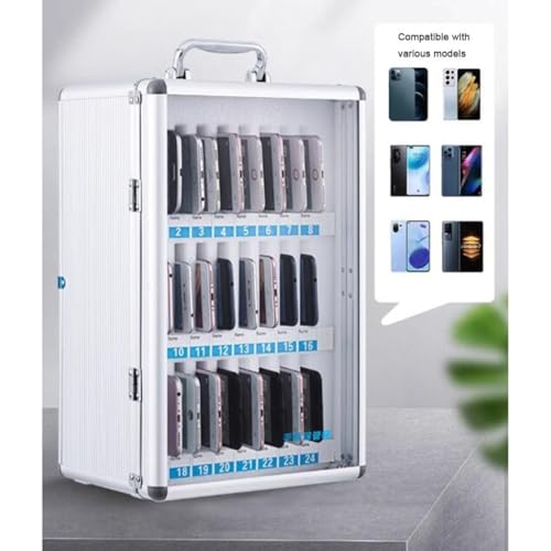 Boîte de rangement pour téléphones portables idéale dans une salle de classe ou au bureau