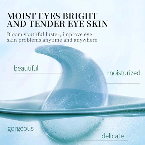 Felico Lip Mask Under Eye Masks Patches, 30 Pairs Crystal Collagen Hydrating Moisturizing Smoothing Lips Gel Pads for Puffy Eyes Bags,Dark Circles,Puffiness,Fine Lines,Wrinkles,Anti-Aging Blueberry 15 pieces