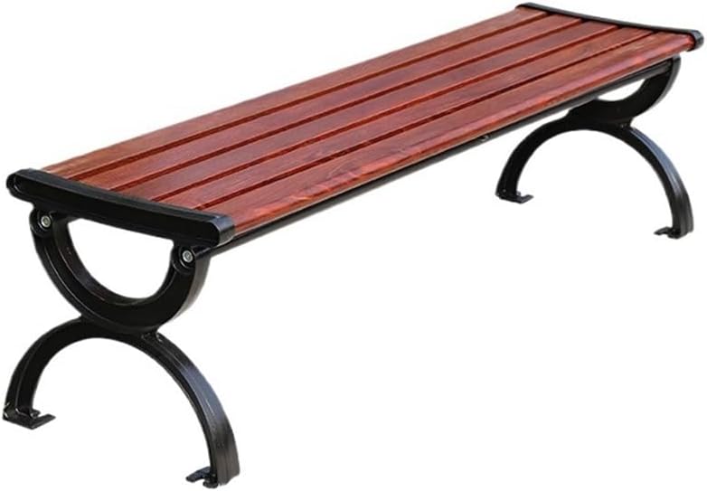 Outdoor Benches Backless Aluminum Leisure Multi-Person Outdoor Bench Park Bench 1.5/1.8m Garden Bench(Medium)