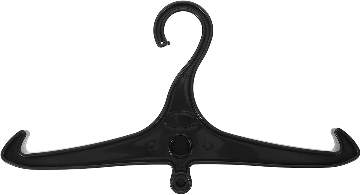 Garneck Space-Saving Black Wetsuit Hanger for Kayaking and Surfing Suits Quick-Dry Ventilated Scuba Diving Gear Rack with Sturdy Anti-Slip Hook Drying Hanger for Travel and Home