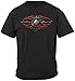 USMC t Shirts for Men v Neck | Elite Breed USMC Red Blades Si Shirt THM2068S