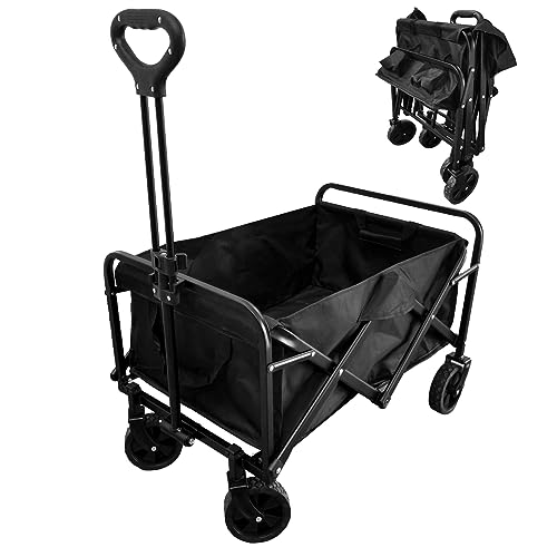 PRIJESSE Bollerwagen Faltbar, bis 150 kg Tragkraft Transportwagen,...