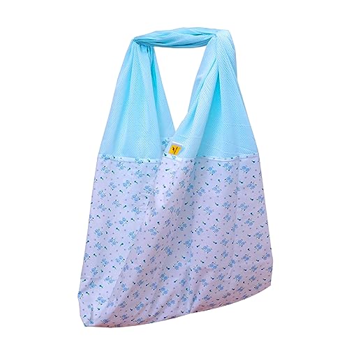 Image of Polycotton New Born Baby Ventilated Cradle Cloth /Jhula /Jhoola /Hanging Swing /Cradle Cloth (Blue)
