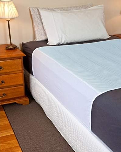 Washable Bed Protector/Pad with Tucks, Blue - Pack of 2
