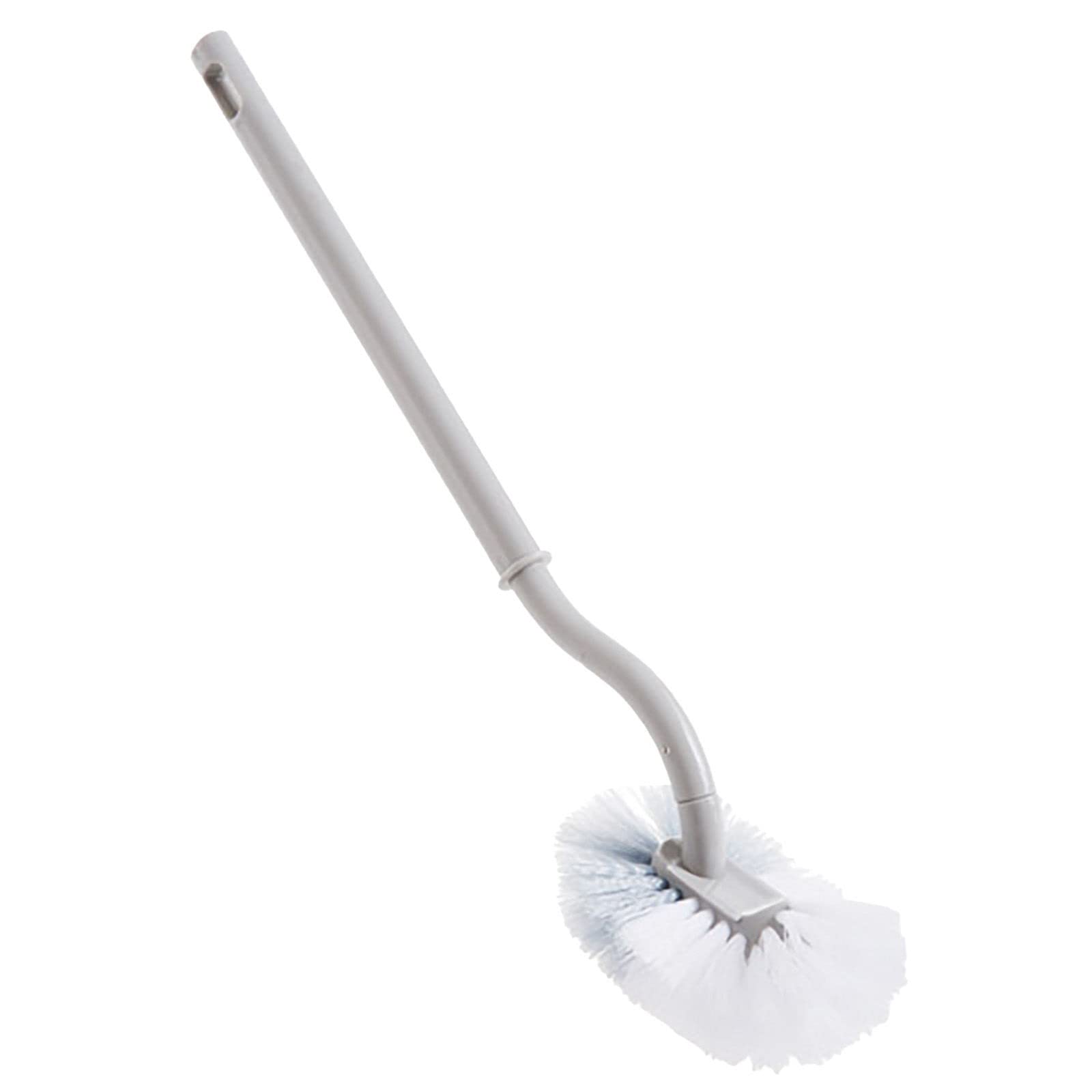 Scopino WC con portascopino – 8,5 x 37 cm, Acciaio inossidabile, Argento | CH